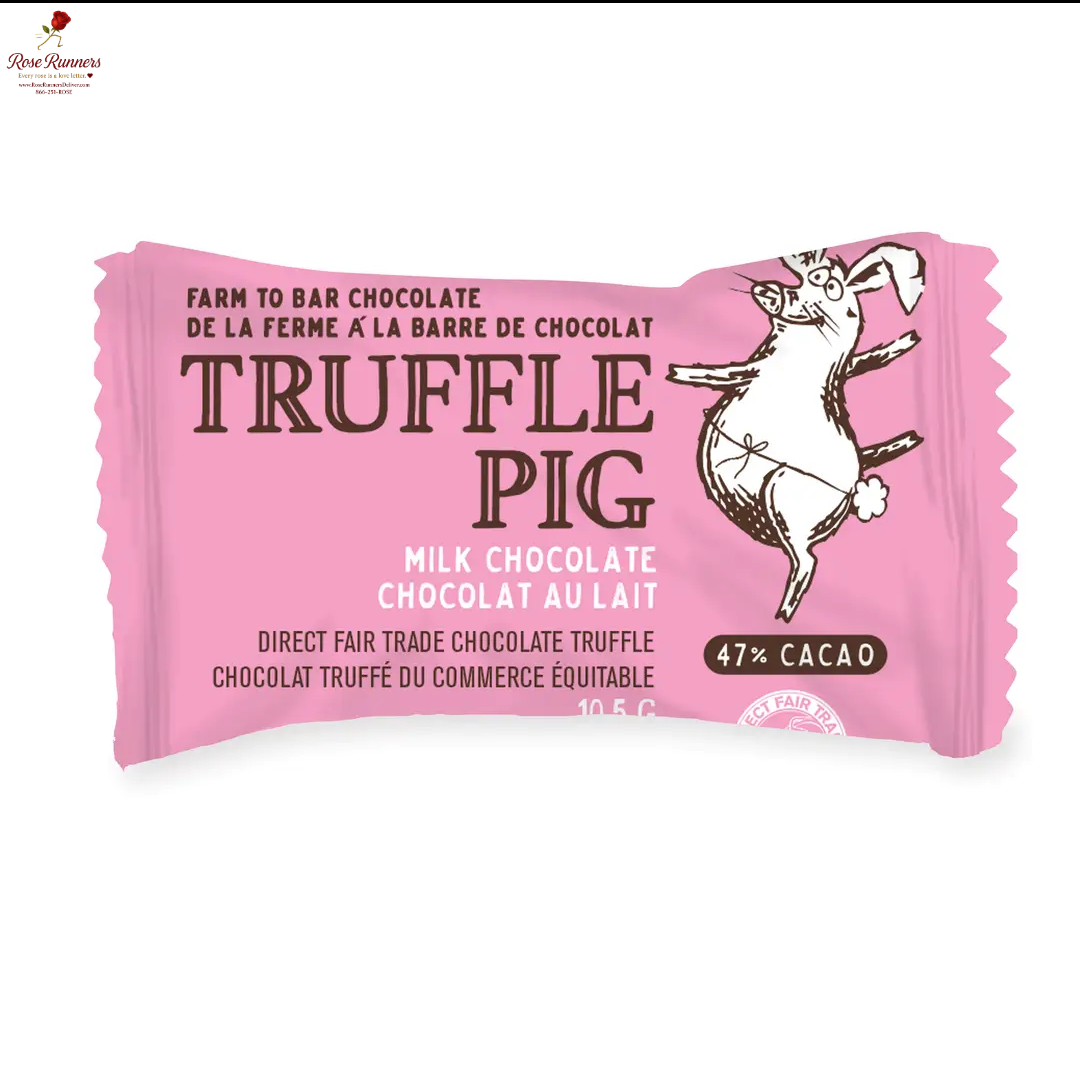 Milk Chocolate Truffle Piglets - Heart Gift Box