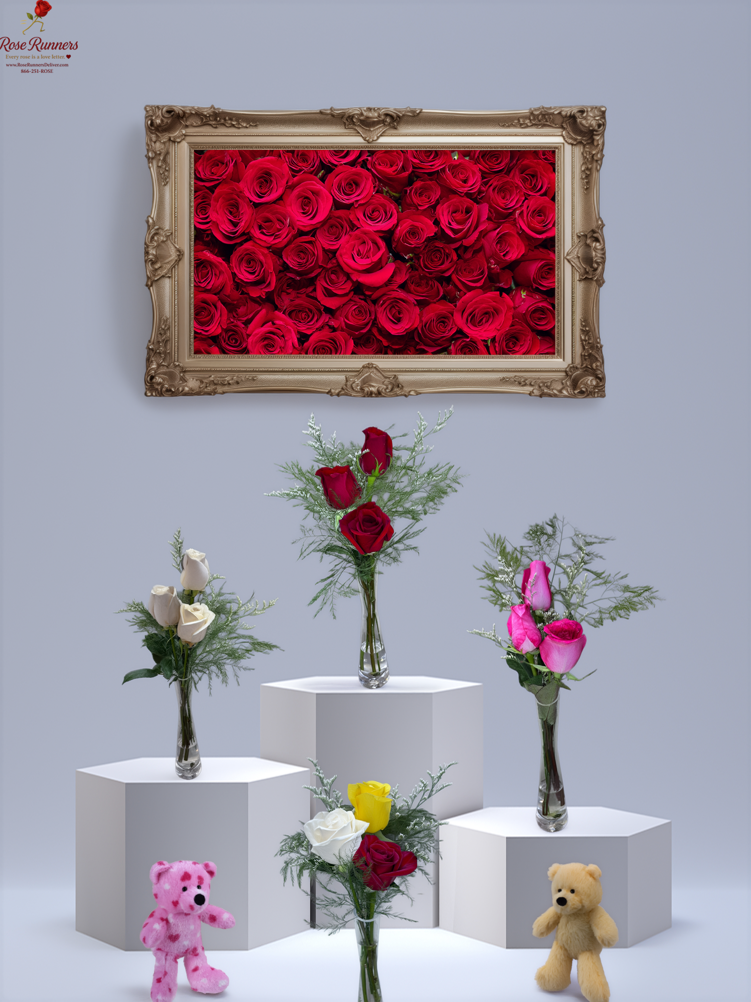 3 Rose Bouquet – Rose Runners