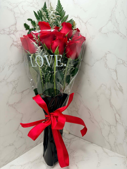 Half Dozen Rose Bouquet