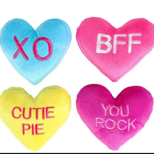 Plush Conversation Hearts