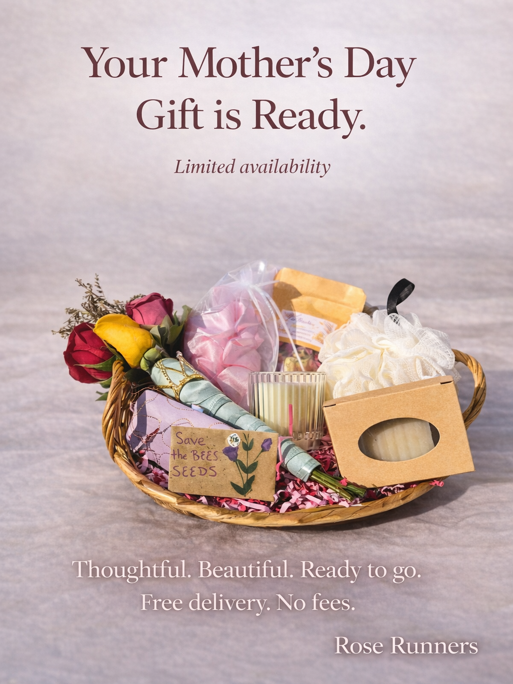 Rose Runners Reset: Self Care Basket