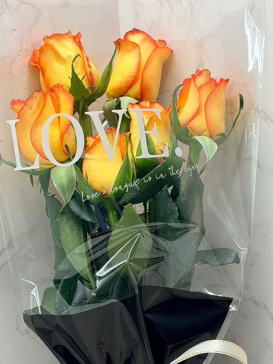 Half Dozen Rose Bouquet